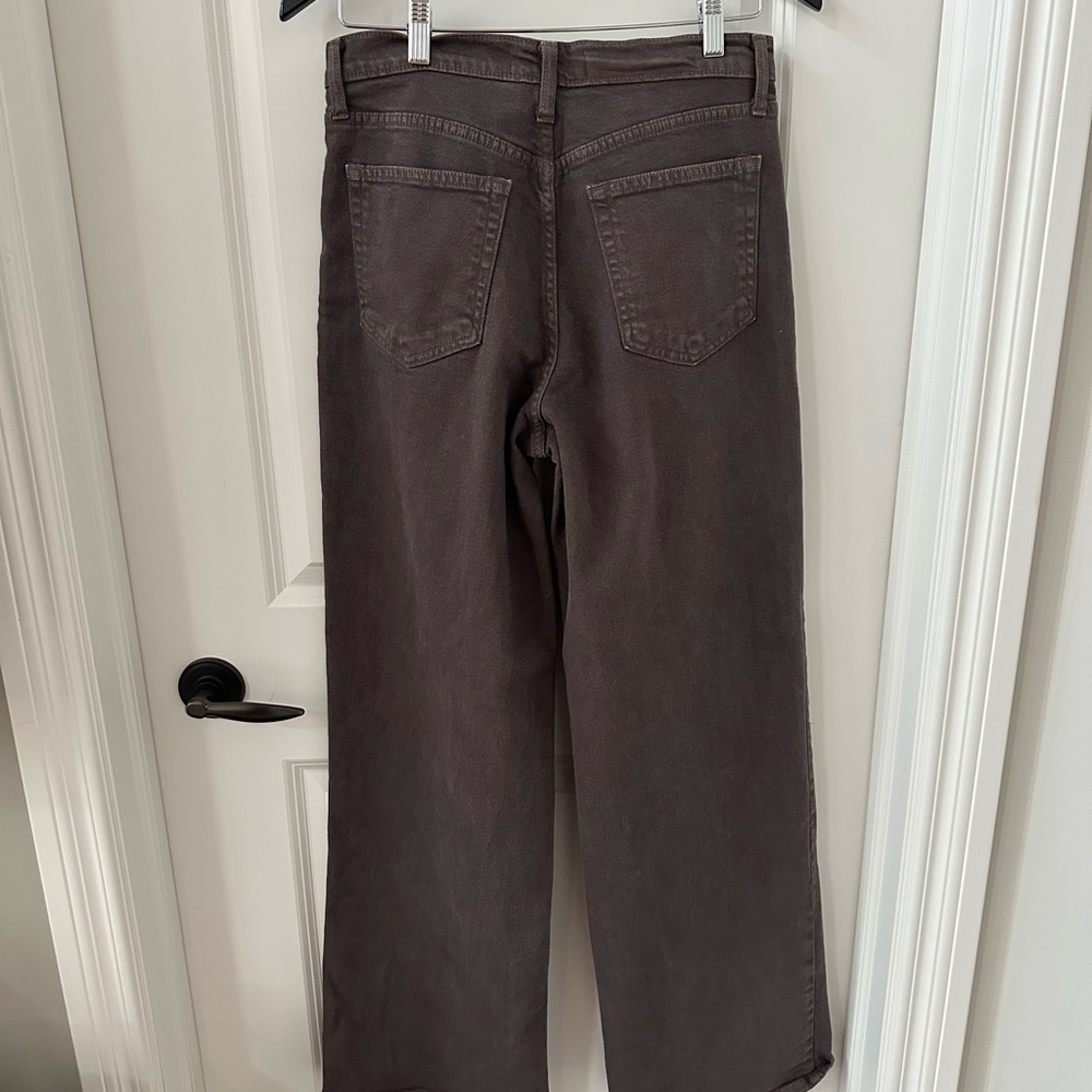 Just Black Brown Flare Wide Leg Jeans - Picture 3 of 3